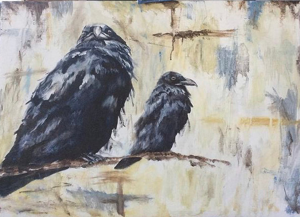 Ravens of the Tower of London 24”x36” SOLD
